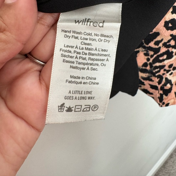 Aritzia Wilfred Isabelle Leopard Print Mini Dress Y2K Sz 2 - Picture 9 of 9